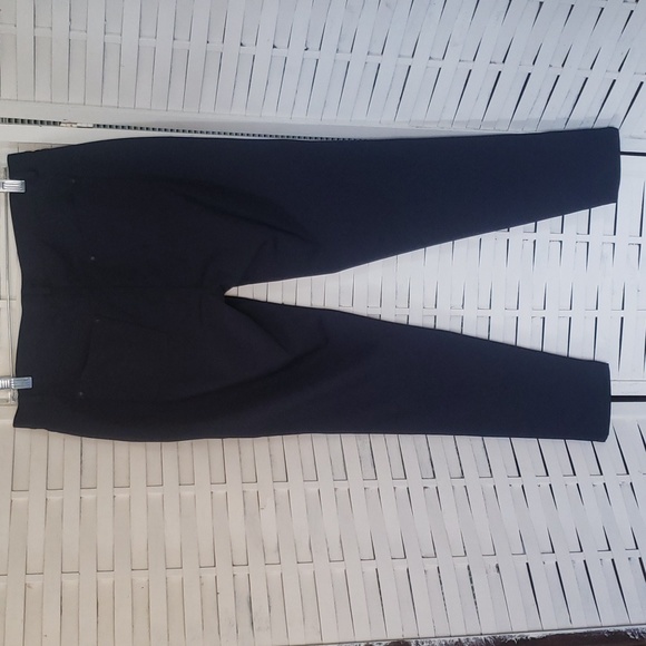 Lafayette 148 Mercer new fitted slim leg stretch Ink color woman pants size 10 - Picture 3 of 6